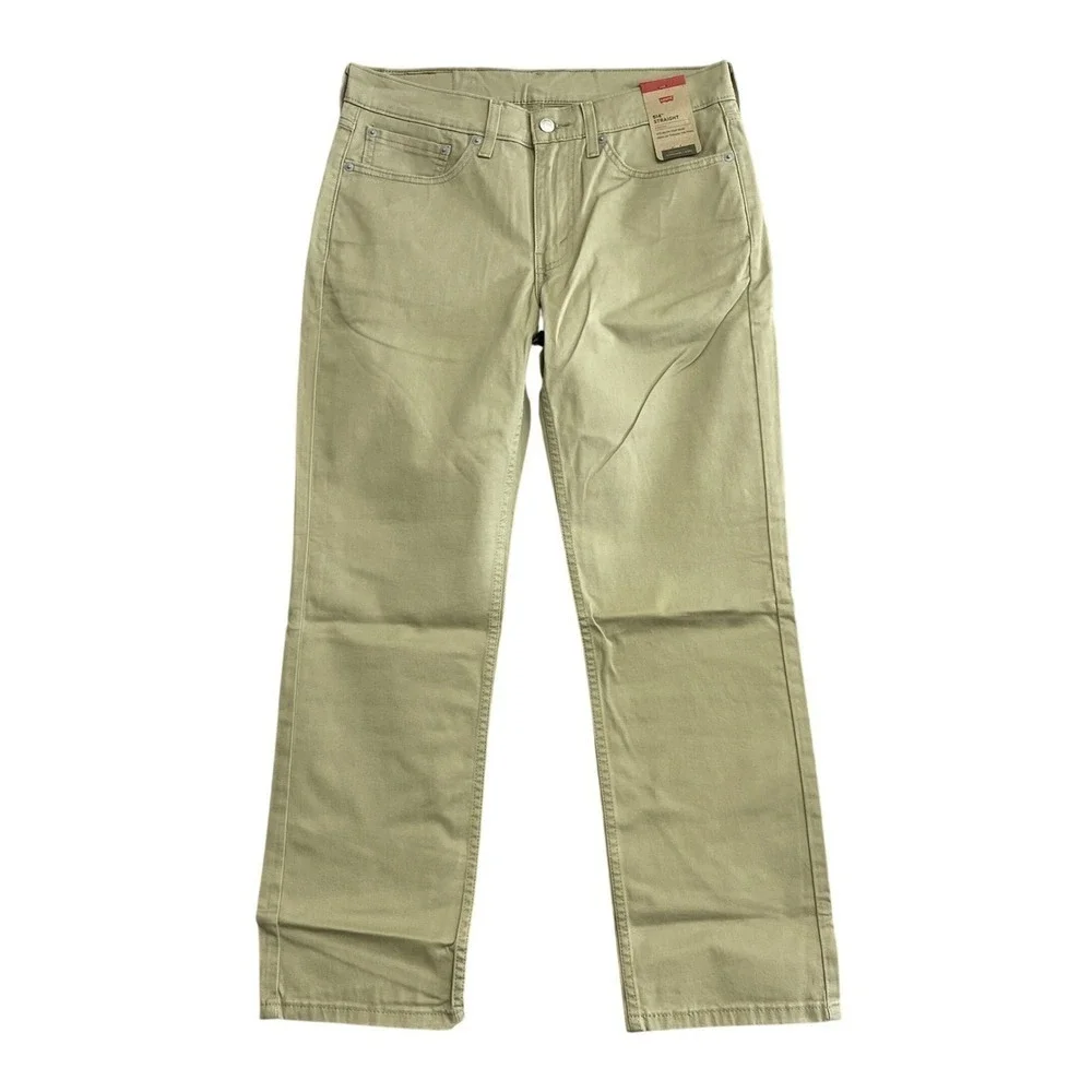 NEW Levi's 514 Men's 30x29 Straight Twill Pants Khaki Stretch